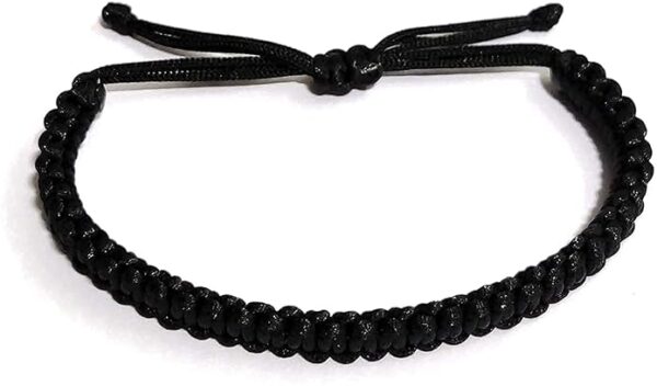 Black Thread Bracelet Durga-Bhairav ​​Puja Siddha Traditional Adjustable Powerful Negative Energy Protection Black Thread Victory Good Luck Wrist Band for Men Women Boys Girls Kids - Image 3